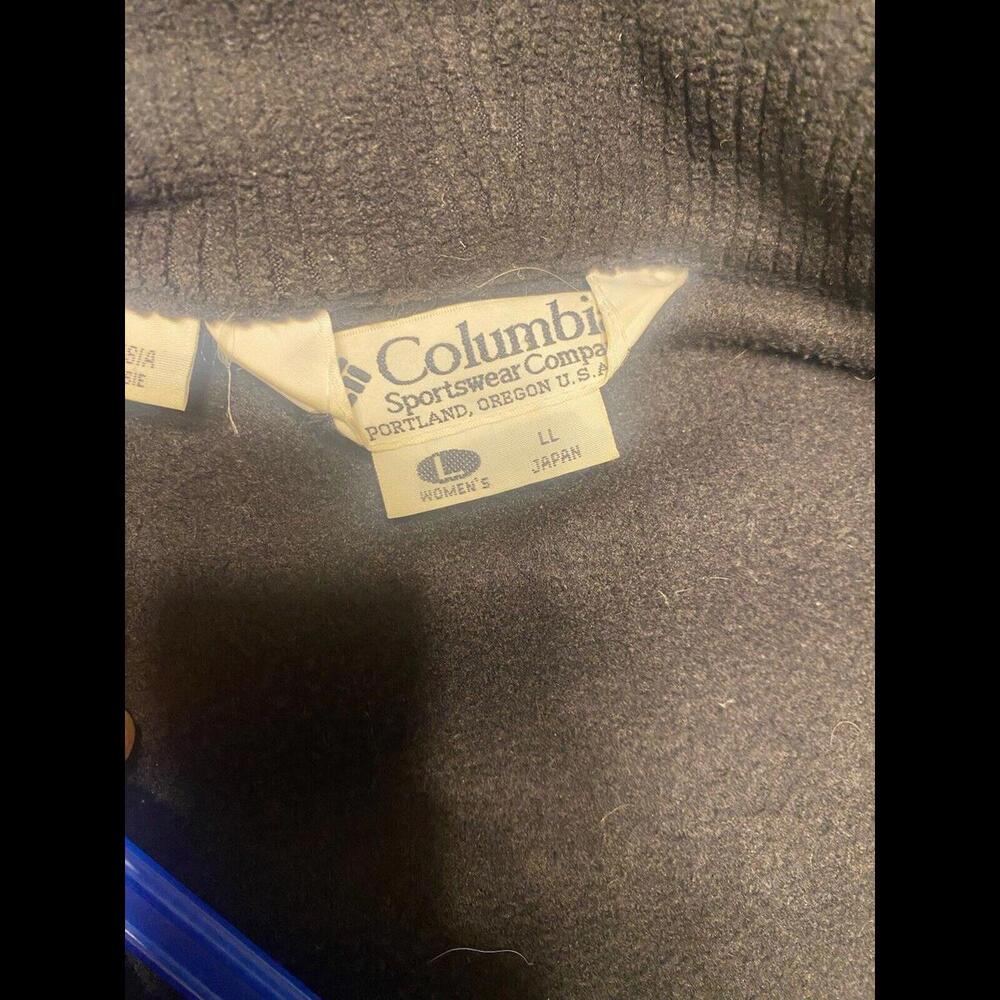 Vintage 90's‎ Columbia Fleece Lined  Zip Hooded Winter Parka Jacket Unisex L - Picture 4 of 4